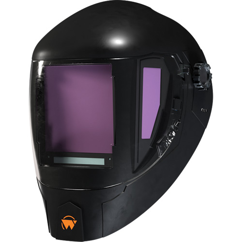 ArcOne&reg; Orbit Welding Helmet, 6" L x 4" W View Area, 3 - 13 Shade Range, Black Cam Industrial