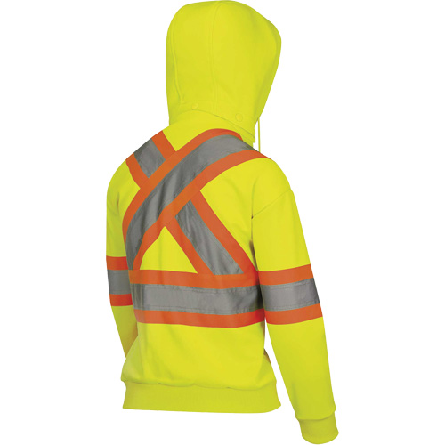 6925W Chandail &agrave; capuche avec fermeture &eacute;clair pour femme, T-petit, Jaune haute visibilit&eacute; Cam Industrial