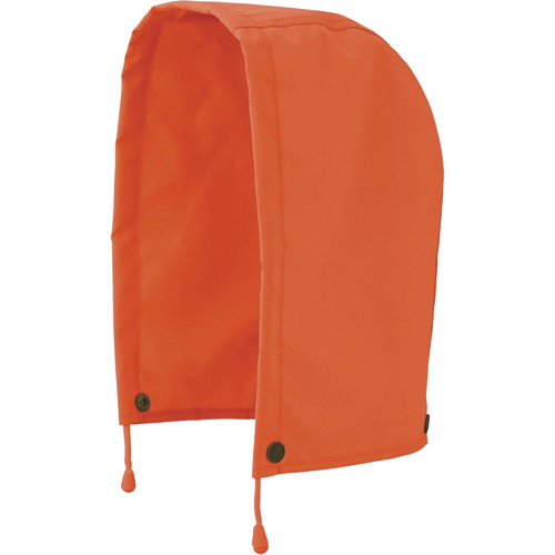 5400H 300D Trilobal Ripstop Waterproof Rain Jacket Hood, High Visibility Orange, Polyester Cam Industrial