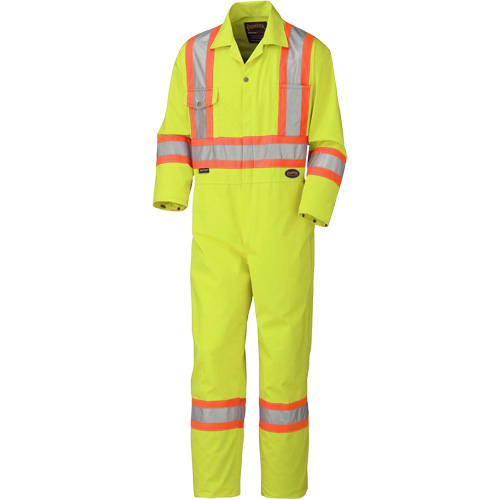 5512 Coveralls, 36, High Visibility Lime-Yellow Cam Industrial