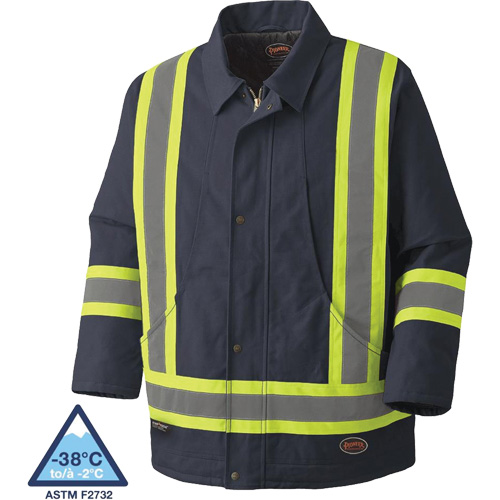 5535A Quilted Duck Parka, Navy Blue, Small Cam Industrial