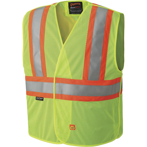 6916A Veste de s&eacute;curit&eacute; ignifug&eacute;e, Jaune lime haute visibilit&eacute;, Moyen/Petit, Polyester Cam Industrial