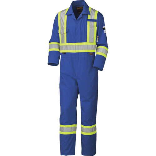 5558AT High-Visibility Flame-Resistant Coveralls, Size 40, Royal Blue, 9.5 cal/cm² Cam Industrial