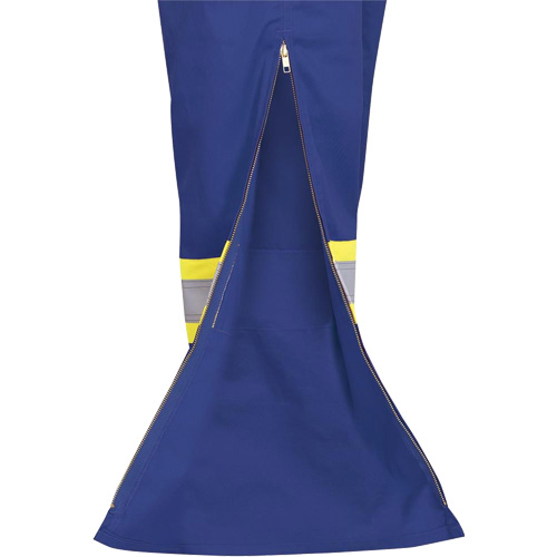 7706 Combinaison ignifuge FR-Tech avec fermetures &agrave; glissi&egrave;re aux jambes, Taille 36, Bleu royal, 9,7 cal/cm² Cam Industrial