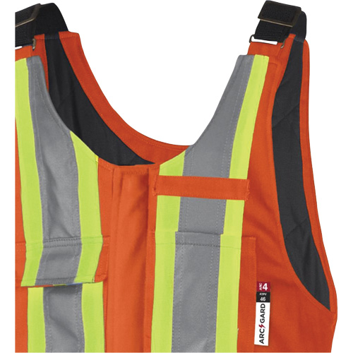 5534A Flame-Resistant Quilted Safety Overalls, Small, Orange Cam Industrial