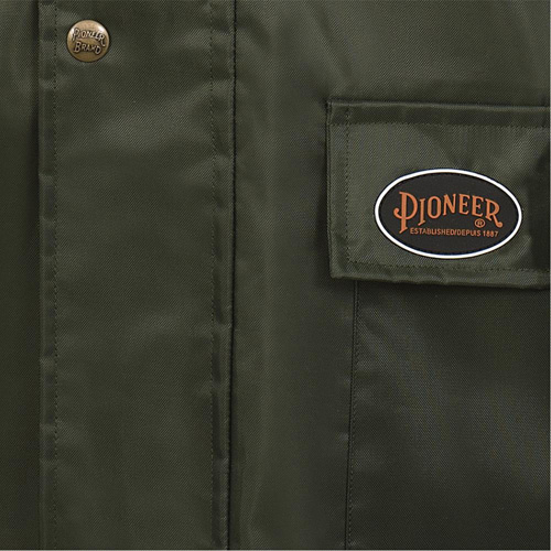 D8120J Manteau &agrave; capuchon ind&eacute;chirable Nailhead pour planteur d'arbres, Polyester/PVC, T-petit, Vert Cam Industrial