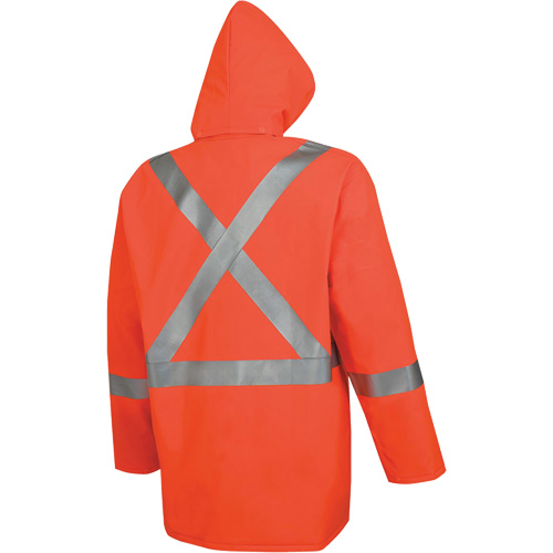 576J Veste de pluie ignifuge haute visibilit&eacute;, Petit, Orange haute visibilit&eacute; Cam Industrial