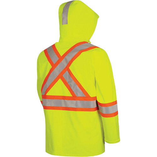 5881 Manteau de pluie ignifuge et protection contre les &eacute;clats d'arc &eacute;lectrique, T-petit, Jaune haute visibilit&eacute;, 10 cal/cm² Cam Industrial