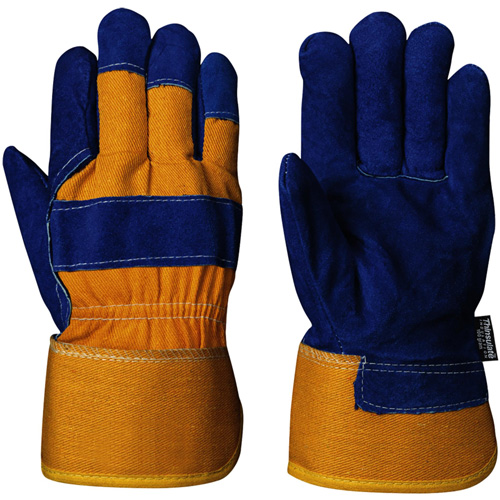 630 Gants d'appareilleur isol&eacute;s bleus, Taille unique, Paume en Cuir de vache refendu, Doublure en Boa Cam Industrial