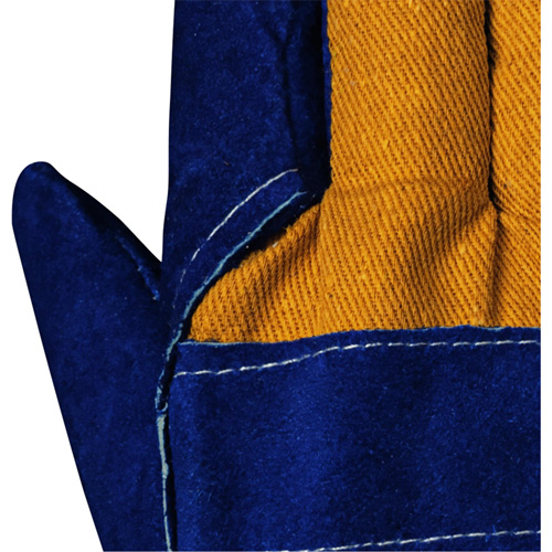 630 Gants d'appareilleur isol&eacute;s bleus, Taille unique, Paume en Cuir de vache refendu, Doublure en Boa Cam Industrial