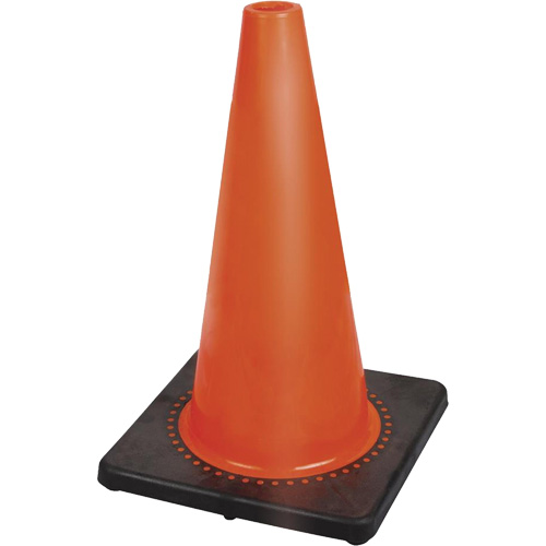 181P Premium Flexible Safety Cone, 18", Orange Cam Industrial