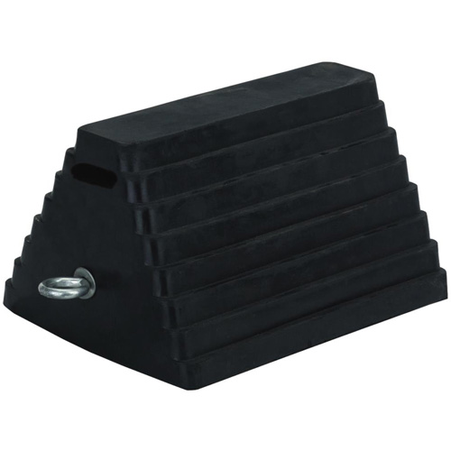 298 Double-Sided Wheel Chock, 6" x 8", Black Cam Industrial