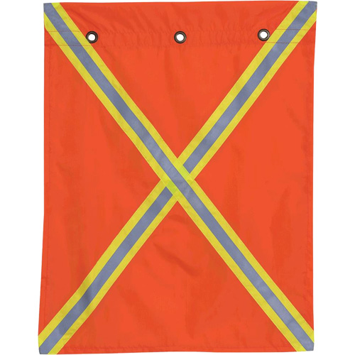 353 Drapeau avec bande r&eacute;fl&eacute;chissante, Polyester Cam Industrial