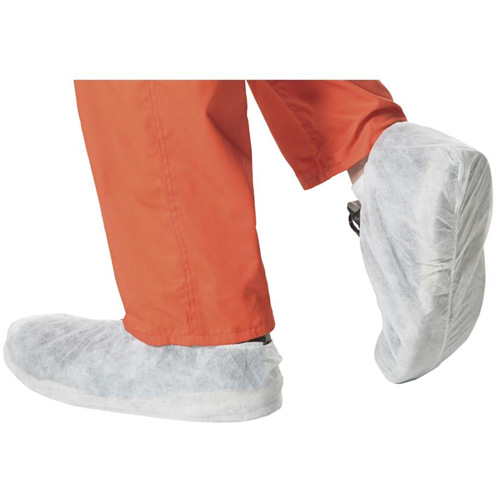 2022 Disposable Shoe Covers, One Size, Polypropylene, White Cam Industrial