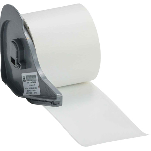 Repositionable Multi-Purpose Label Tape, Vinyl, White, 2" Width Cam Industrial