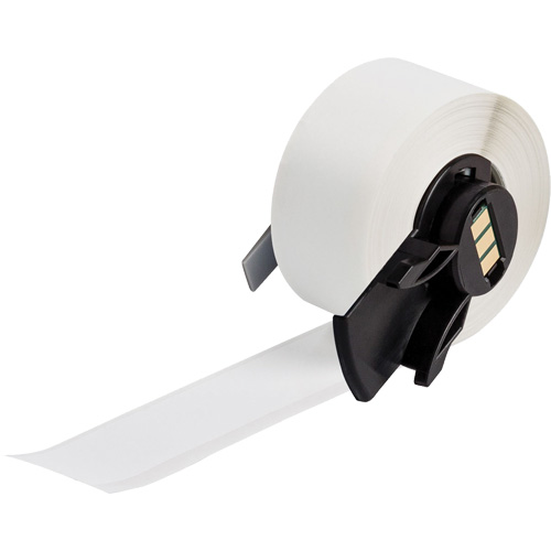 Multi-Purpose Label Tape, Vinyl, White, 1" Width Cam Industrial