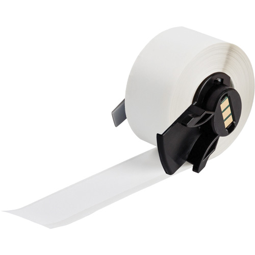 Multi-Purpose Label Tape, Vinyl, White, 1.9" Width Cam Industrial