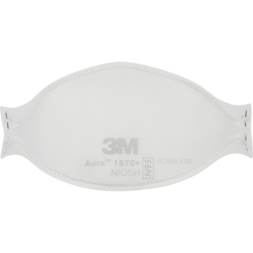 Appareil de protection respiratoire contre les particules pour soins de sant&eacute; et masque chirurgical 1870+ Aura, N95, Certifi&eacute; NIOSH/Homologu&eacute; FDA Cam Industrial