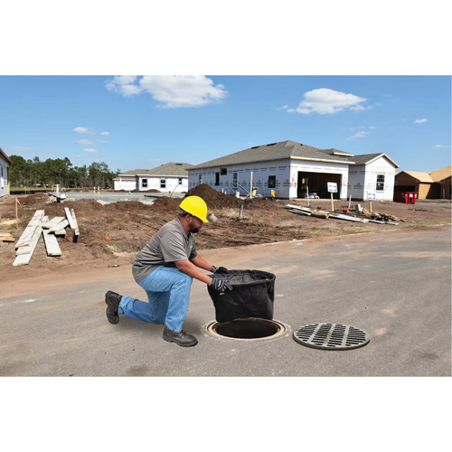 Bac de r&eacute;tention rond Ultra-Drain Guard avec orifice de trop-plein, Huile & s&eacute;diments, 22" - 25" lo x 22" - 25" la Cam Industrial