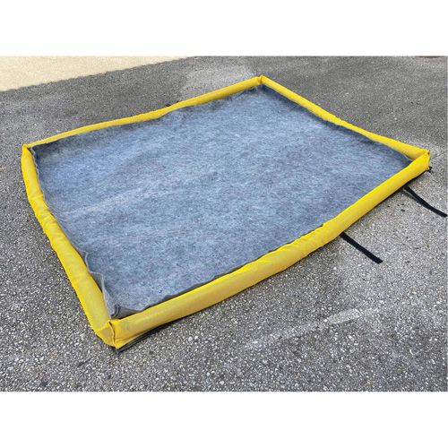 Small Ultra-Filter Pad, 0.8 US gal. Capacity, 2.5' W x 2' L x 3" H, Foam Wall Cam Industrial