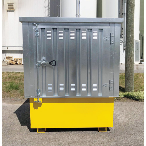 Steel Ultra-IBC Hard Top, 71.1" L x 83.1" W x 66.3" H, 5640 lbs. Load Capacity Cam Industrial