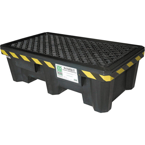 2-Drum Economy Ultra-Spill Pallet&reg;, 66 US gal. Spill Capacity, 53" x 29" x 16.5" Cam Industrial