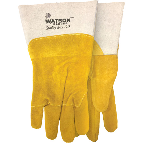 Gants de soudure robustes, Cuir fleur de ch&egrave;vre/Cuir de vache refendu, Taille Moyen Cam Industrial