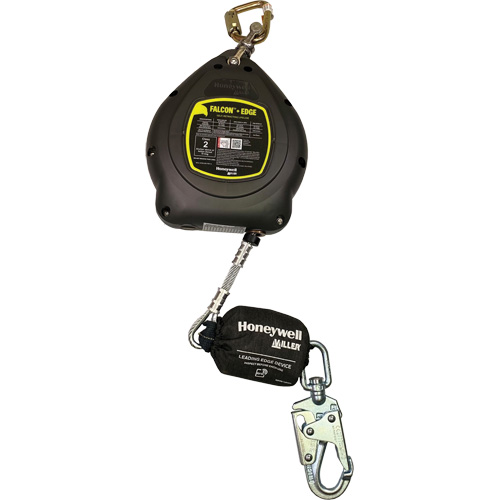Falcon+ Edge Self-Retracting Lifeline, 20', Galvanized Steel, Swivel Cam Industrial