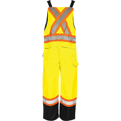 TO1 Winter Traffic Overalls, Polyester, Small, Black/High Visibility Lime-Yellow Cam Industrial