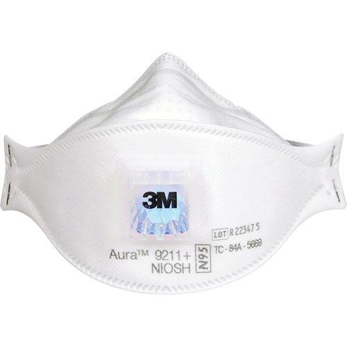 Aura 9211+ Particulate Respirator, N95, NIOSH Certified Cam Industrial