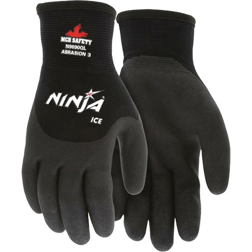 Ninja&reg; Ice Insulated Winter Gloves, Small, HPT Coating, 15 Gauge, Nylon Shell Cam Industrial