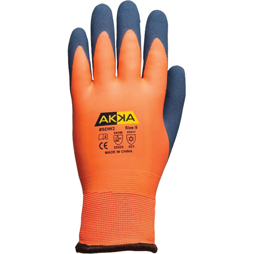 Abrasion-Resistant Work Gloves, 7/Small, Rubber Latex Coating Cam Industrial