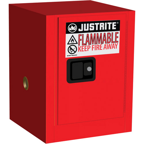 Sure-Grip&reg; EX Countertop Flammable Cabinet, 4 gal., 1 Door, 17" W x 22" H x 17" D Cam Industrial