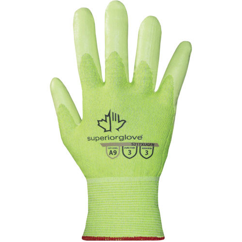 Gants haute visibilit&eacute; r&eacute;sistants &agrave; la coupe S21TXUGFN, 2T-petit/5, Calibre 21, Rev&ecirc;tement Nitrile, ASTM ANSI niveau A9 Cam Industrial
