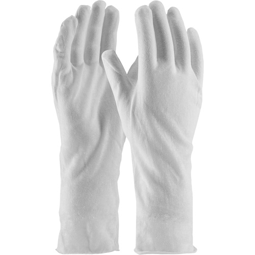 CleanTeam&reg; Premium Inspection Gloves, Cotton, Unhemmed Cuff, One Size Cam Industrial