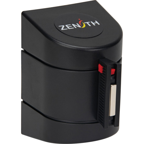 Barri&egrave;re murale magn&eacute;tique avec bande magn&eacute;tique, Plastique, Fixation magn&eacute;tique, 15', Ruban Noir et jaune Cam Industrial