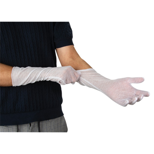 Lightweight Inspection Gloves, Poly/Cotton, Hemmed Cuff, Men's Cam Industrial