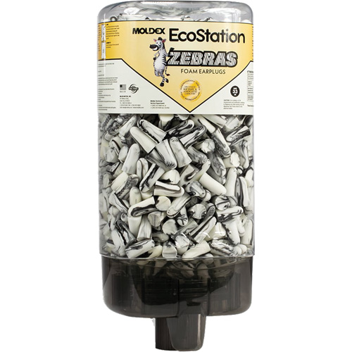 EcoStation&reg; Earplug Dispenser with Zebras Earplugs Cam Industrial