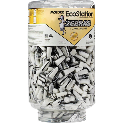 Zebras Disposable Earplugs Refill for EcoStation&reg;  Earplug Dispenser, Bulk - Canister Cam Industrial