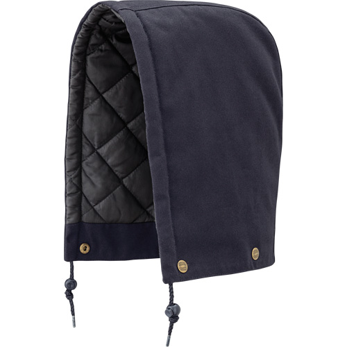 538 Hood for Quilted Safety Parka, Bomber or Coverall, Navy Blue, Cotton Cam Industrial