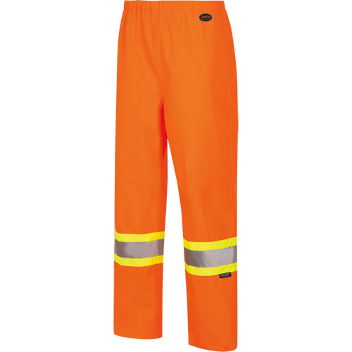 5627W Women's Waterproof Bib Pants, Polyester/Polyurethane, X-Small, High Visibility Orange Cam Industrial