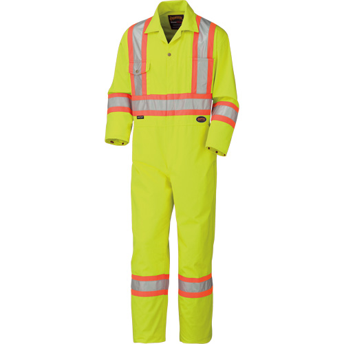 5512T Combinaison haute visibilit&eacute;, 40 (grand taille), Jaune lime haute visibilit&eacute; Cam Industrial