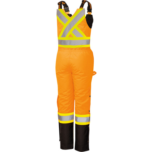 5040BBW Combinaison de s&eacute;curit&eacute; imperm&eacute;able haute visibilit&eacute; pour femmes, Polyester, T-petit, Noir/Orange haute visibilit&eacute; Cam Industrial