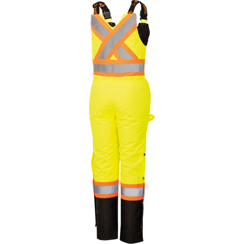 5041BBW Combinaison de s&eacute;curit&eacute; imperm&eacute;able haute visibilit&eacute; pour femmes, Polyester, T-petit, Noir/Jaune lime haute visibilit&eacute; Cam Industrial