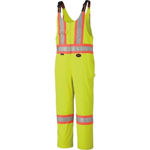6616T High-Visibility Heavy-Duty Overalls, Poly-Cotton, 40 (Tall), High Visibility Lime-Yellow Cam Industrial