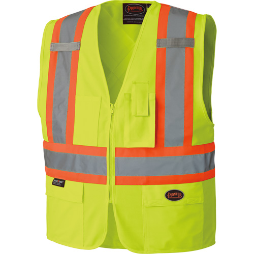 6689 Veste haute visibilit&eacute;, Jaune lime haute visibilit&eacute;, 4T-Grand, Polyester Cam Industrial