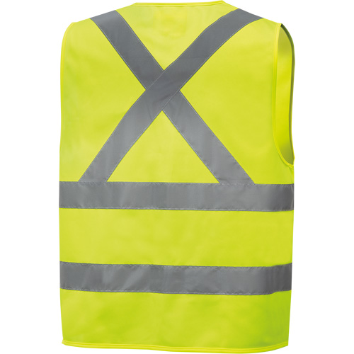 6886 Veste de s&eacute;curit&eacute; haute visibilit&eacute; en tricot chaîne, Jaune lime haute visibilit&eacute;, Petit, Polyester Cam Industrial