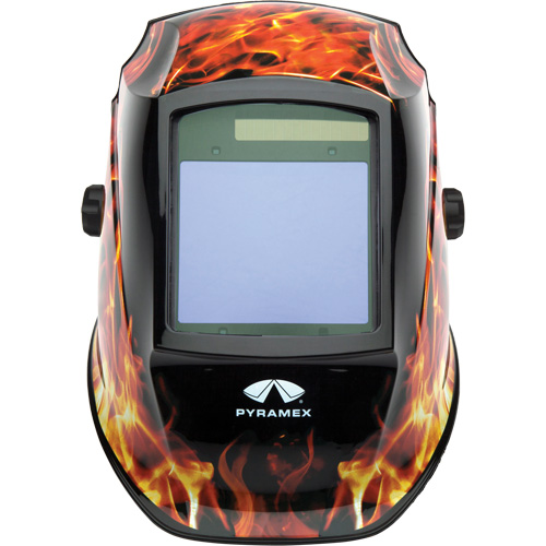 Leadhead&reg; Auto Darkening Welding Helmet, 3.8" L x 3.4" W View Area, 9 - 13 Shade Range Cam Industrial