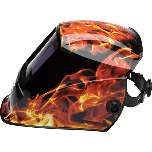 Leadhead&reg; Auto Darkening Welding Helmet, 3.8" L x 3.4" W View Area, 9 - 13 Shade Range Cam Industrial