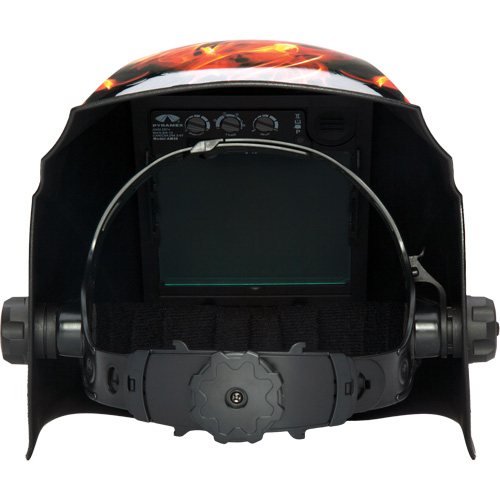 Leadhead&reg; Auto Darkening Welding Helmet, 3.8" L x 3.4" W View Area, 9 - 13 Shade Range Cam Industrial